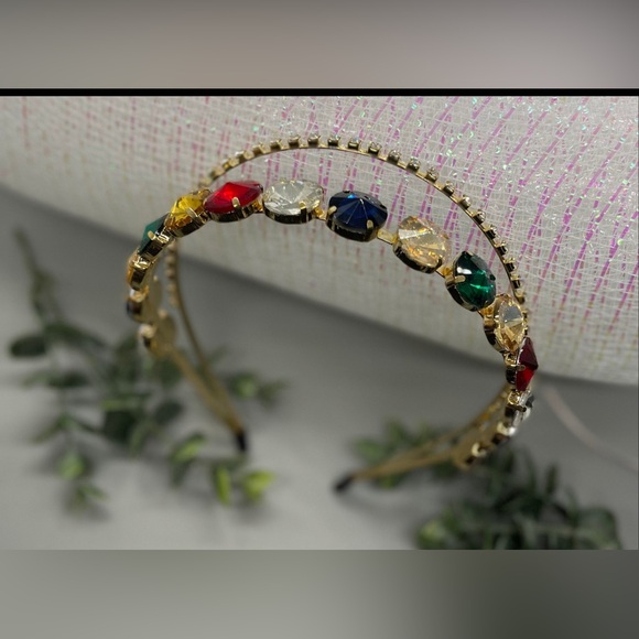 Multicolor Gemstone Hairband - Picture 2 of 5